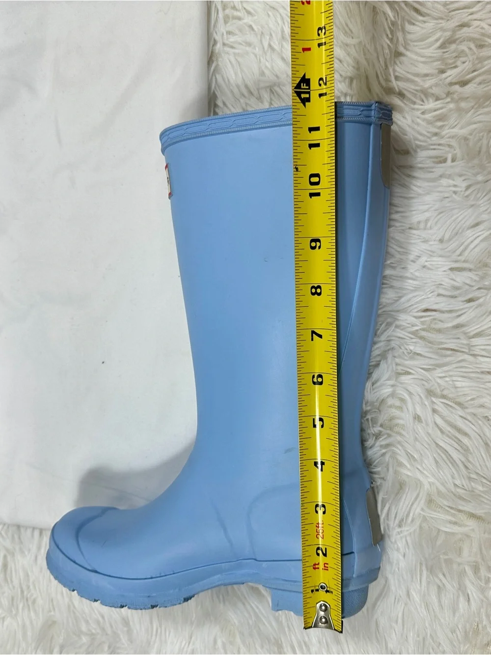 Hunter Original Kids Rain Boots Blue Tall Wellington Waterproof Girls US 2 EU 33